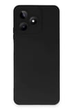 Newface Realme C53 Kılıf Nano İçi Kadife Silikon - Siyah