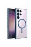 Newface Samsung Galaxy S23 Ultra Kılıf Kross Magneticsafe Kapak - Sierra Blue
