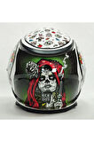 Kask Shiro Shadow Skull Güneş Vizörlü - İridyum Vizör Hediye M