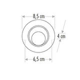 Safir Led Spot Armatür Beyaz 6500K 8W