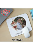 Kişiye Özel Fotoğraflı ve İsimli Mouse Pad 21x17 cm, Kaymaz Taban - Resim Baskılı Mousepad