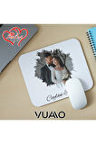 Kişiye Özel Fotoğraflı ve İsimli Mouse Pad 21x17 cm, Kaymaz Taban - Resim Baskılı Mousepad