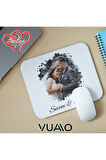 Kişiye Özel Fotoğraflı ve İsimli Mouse Pad 21x17 cm, Kaymaz Taban - Resim Baskılı Mousepad