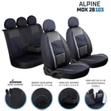 Peugeot 106 Quicksilver Deri Detaylı Oto Koltuk Kılıfı Ön Arka Set Alpine Siyah Mavi ŞHN