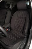 Ford Sierra Oto Koltuk Minderi Ön 2'li Set Siyah Elegance Serisi ŞHN