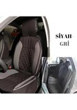 Jaguar Sovereign Oto Koltuk Minderi Ön Arka Set Siyah Gri Elegance Model ŞHN
