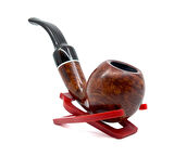 Şahin Sarı Yıldız Bent Apple 9mm Filtreli Akrilik Saplı Pipo - Mod Dp Natale