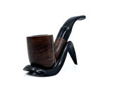 Şahin Kırmızı Yıldız Bent Billiard 9mm Filtreli Akrilik Saplı Pipo Mod Cha 808 - 237104