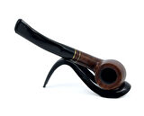 Şahin Kırmızı Yıldız Bent Apple 6 mm Filtreli Ebonit Saplı Pipo - 237100