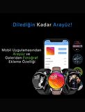 Watch G3 Pro Siyah Akıllı Saat Iphone Ve Android Tüm Telefonlara Uyumlu
