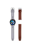 Watch G3 Pro Gümüş Akıllı Saat Iphone Ve Android Tüm Telefonlara Uyumlu