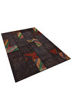 Işçilikteki Detayların Özenle Hazırlandığı Patchwork Halı 160x230 Cm - 6317