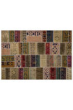 Çekici Renklerle Örülmüş Patchwork Halı 230x160 Cm 6323