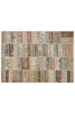 Doğal Ve Sıcak Atmosfer Yaratan Patchwork Halı 230x160 Cm 6338