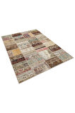 Sıcak Ve Huzurlu Atmosfer Sunan Patchwork Halı 230x160 Cm 6372