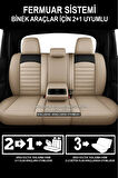 Toyota Highlander 3.3 V6 (212 Hp) Hybrid 4x4 Cvt 2012 UYUMLU FORMENTOR SERİSİ TAM SET TAY TÜYÜ OTO KILIF BEJ