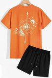 Pusula Şort T-shirt Eşofman Takımı