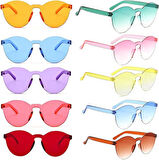 Oval Şekilli Çerçevesiz Parti Gözlüğü 6 6 Adet