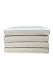 Koton Krem Fitilli 53x46 Cm Sandalye Ölçüsüne Uygundur. 4 Parça Sandalye Koltuk Minder Seti