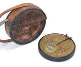 Deri Kılıflı Pirinç Pusula