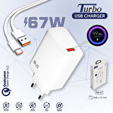 PDAteknoloji Shoami 67W Turbo Şarj Aleti ve Type-C Kablo Seti SH-67