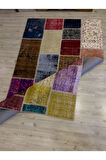 Patchwork Desenli El Yapımı Halı 117x185 cm 4002