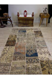 El Dokuma Eskitme Özel Patchwork Halı 160x230 cm 4006