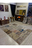 El Dokuma Eskitme Özel Patchwork Halı 160x230 cm 4006