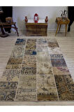Eşsiz Klasik Gereçk Özel Patchwork Halı 161x232 cm 4017