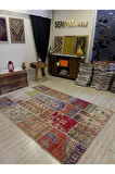 El Yapımı Patchwork Elegan Tasarım Halı 162x240 cm 4019