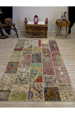 El Dokuma Eskitme Özel Patchwork Halı 153x231 cm 4030