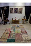 Patchwork Desenli El Yapımı Halı 161x231 cm 4038