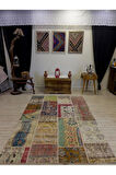 Eşsiz Güzelliğe Sahip Olan Özel Patchwork Halı  162x234 cm 4046
