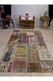Eşsiz Güzelliğe Sahip Olan Özel Patchwork Halı  162x234 cm 4046