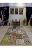 Patchwork Desenli El Yapımı Halı 160x234 cm 4050