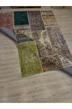 Patchwork Desenli El Yapımı Halı 160x234 cm 4050