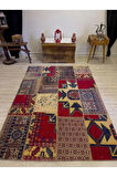El Yapımı Patchwork Elegan Tasarım Halı 162x233 cm 4055