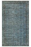 Romantik Vintage Gül Desenli Eskitme Ipek Yün Halı - 151x251 Cm 9932