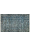 Romantik Vintage Gül Desenli Eskitme Ipek Yün Halı - 151x251 Cm 9932
