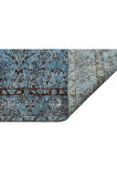 Romantik Vintage Gül Desenli Eskitme Ipek Yün Halı - 151x251 Cm 9932