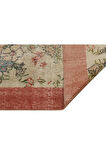 Ilham Verici Vintage El Işlemeli Yün Ipek Pers Fransız Halısı - 136x248 Cm 9941
