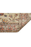 Trendy Vintage Eskitme Patchwork Jüt Kilim Pers Ipek Halı - 147x231 Cm 9946