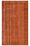 Trendy Vintage Eskitme Patchwork Jüt Kilim Halı - 153x256 Cm 9948