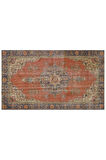 Ilham Verici Vintage El Işlemeli Jüt Kilim Halı - 154x264 Cm 9953