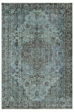 Bohem Vintage El Yapımı Eskitme Yün Ipek Pers Kilim Halı - 150x224 Cm 9977