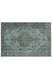 Bohem Vintage El Yapımı Eskitme Yün Ipek Pers Kilim Halı - 150x224 Cm 9977