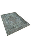Bohem Vintage El Yapımı Eskitme Yün Ipek Pers Kilim Halı - 150x224 Cm 9977