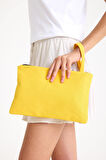 Premium Kadın Renkli Astarlı Fermuarlı Clutch El Çantası Portföy