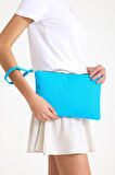 Premium Kadın Renkli Astarlı Fermuarlı Clutch El Çantası Portföy