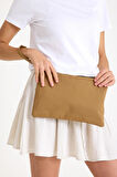 Premium Kadın Renkli Astarlı Fermuarlı Clutch El Çantası Portföy